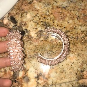 Zara Beaded Hoops! NEVER WORN